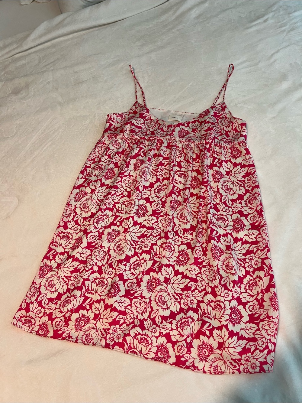Pink floral dress